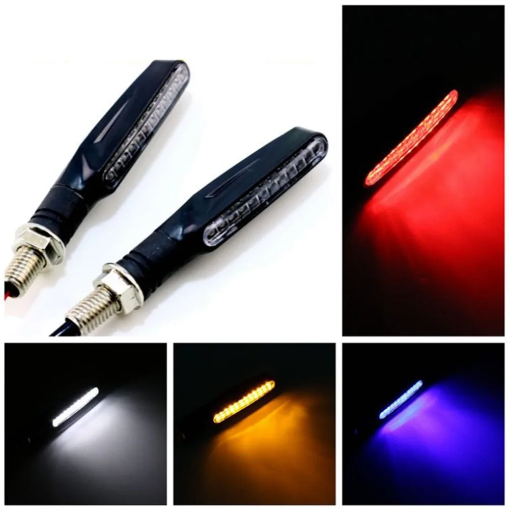 

Motorcycle Turn Signals 2PCS Motorcycle 12V LED Turn Signal Indicator Blinkers Light Amber LED LED Motorcycle Accessories New