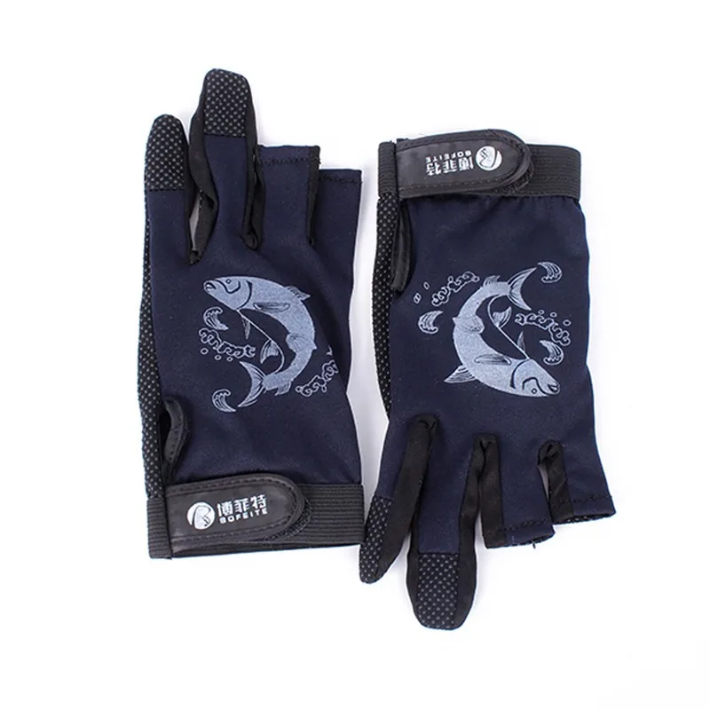 Профессиональный Skidproof Устойчив Половина Finger чемоданчик Удочка с антискользящим покрытием перчатки мужские TX005