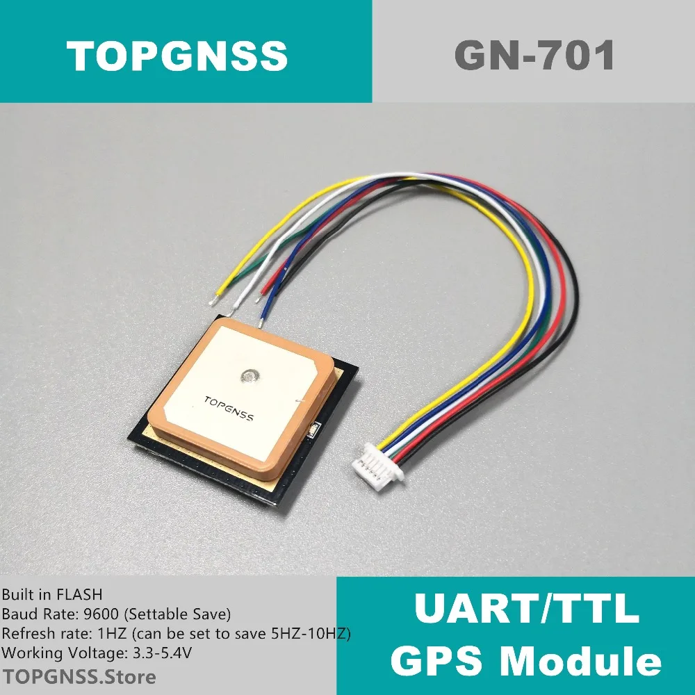 Модуль антенны 3 5 в TTL UAR GPS Modue GN 701 GNSS встроенная вспышка NMEA0183 TOPGNSS|Приемник и