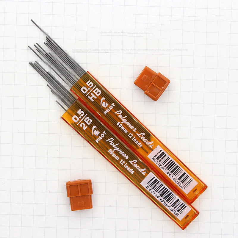 DaveandAthena 720 Pieces HB Black Lead Refills 0.5 mm Break Resistant Mechanical Pencil Refills 12 Pack Per Tube 60 Tubes