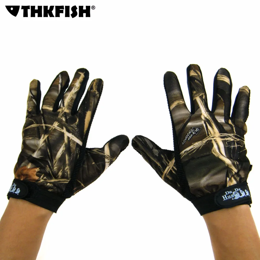 Thkfish 21 см * 9 рыболовные перчатки 5 полный палец камуфляж охотничьи