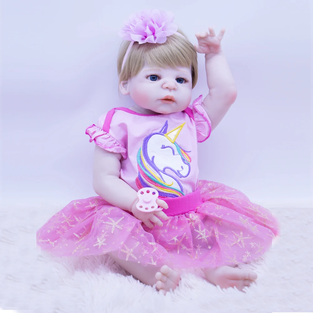 Bebes reborn 22 &quotполностью силиконовые куклы для новорожденных Игрушки маленьких