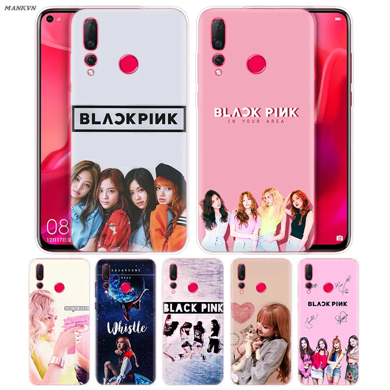 

TPU Soft Case for Huawei Honor 7C 7A 7S 8X 8C 8A 8S 9i 9N P8 P9 Y9 Y5 Y6 Y7 Lite Pro 2018 2019 BLACKPINK Cute Silicone Cases