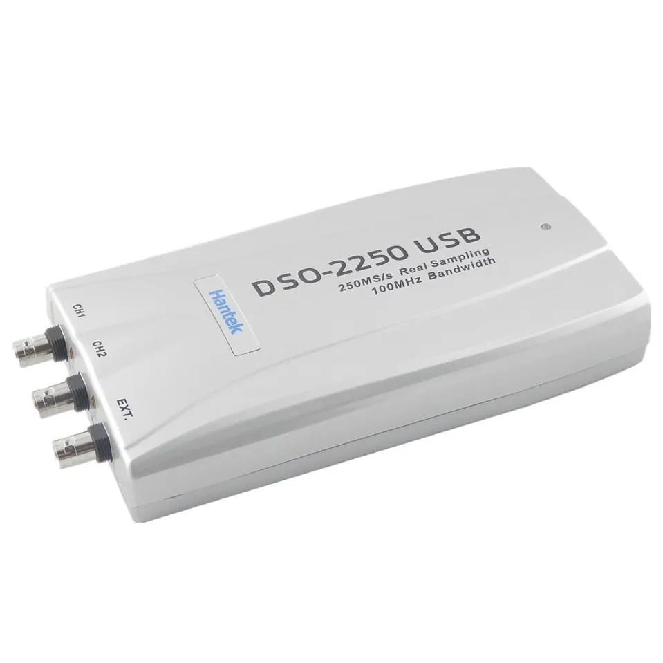 

DSO-2250 HANTEK Virtual Oscilloscope USB2.0 PC Based 100MHz 2 Ch 250MSa/s Oscilloscope Automotive With 23 Measurement Functions