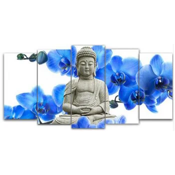 

Blue orchid flower,buddha,5D DIY Diamond Painting,Wall Picture 3d Diamond Embroidery,Cross Stitch,Mosaic,home decor gift YF1490
