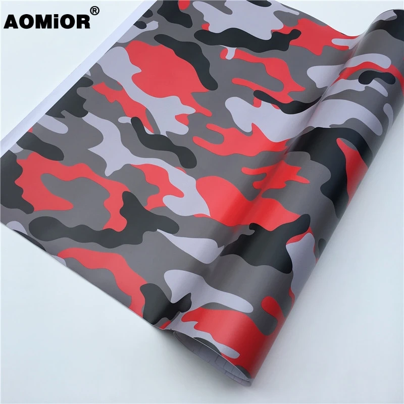 Red camo vinyl wrap (15)