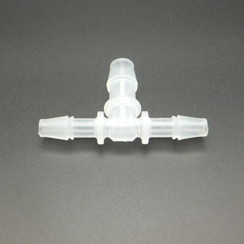 

5PCS 3mm Hose Barb x 2mm Hose Barb x 3mm Hose Barb Tee Plastic Pipe Fitting Aquarium Garden Micro Irrigation Water Connector