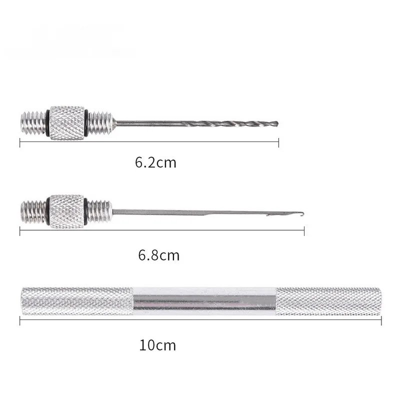 5-в-1 Карп крепкая рыболовная оснастка набор игл для приманок набор инструментов приманка инструмент дрель Стрингер игла с нескользящей подошвой для пар Алюминий сплав ручка