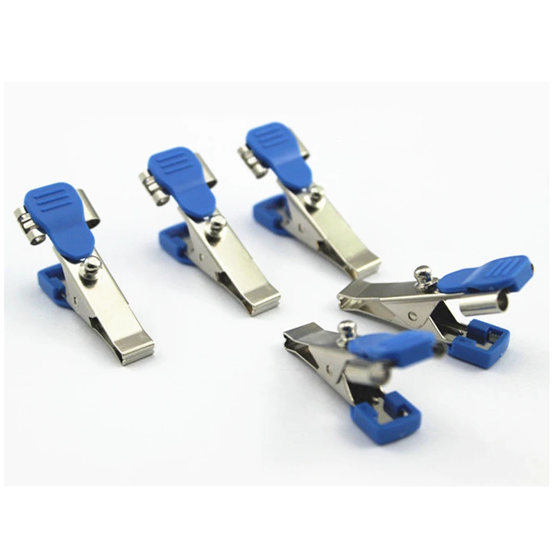 

5Pcs Pack, Multi Purpose Universal Veterinary Animal ECG EKG Metal Clips for Snap/Grabber/Banana/Needle