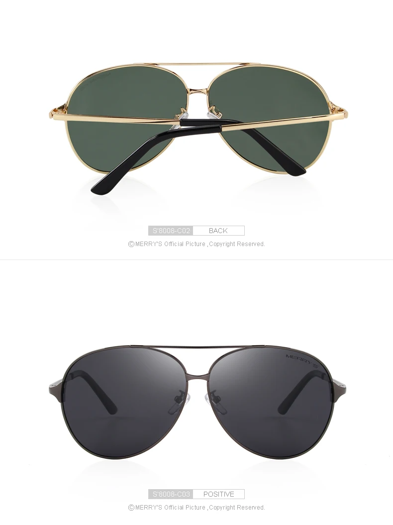 MERRYS дизайн Для мужчин/Для женщин классические Поляризованные солнцезащитные очки, поляризованные очки, подходят для вождения, солнцезащитные очки для женщин защита от ультрафиолетовых лучей S8008