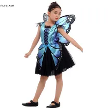 M-XL обувь для девочек Хэллоуин бабочка костюмы насекомых Дети Фея аниме косплэй карнавал Пурим шоу на сцене ролевые игры платье