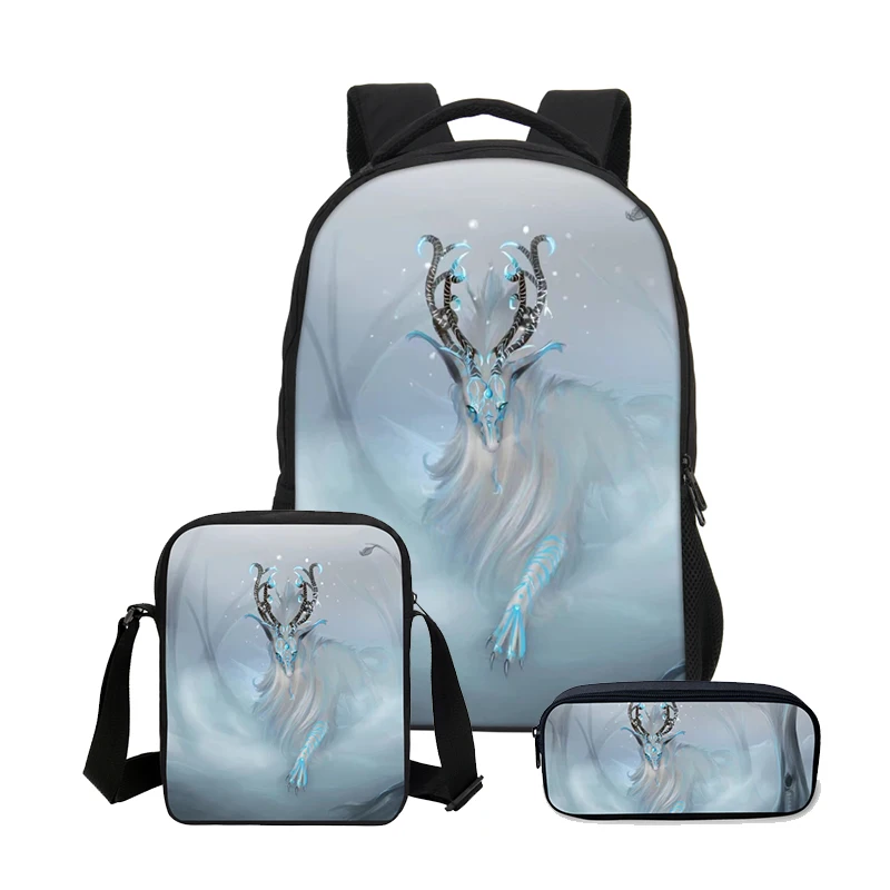 Школьный рюкзак VEEVANV с животными mochila единорог чехол для карандашей 3 шт./компл.