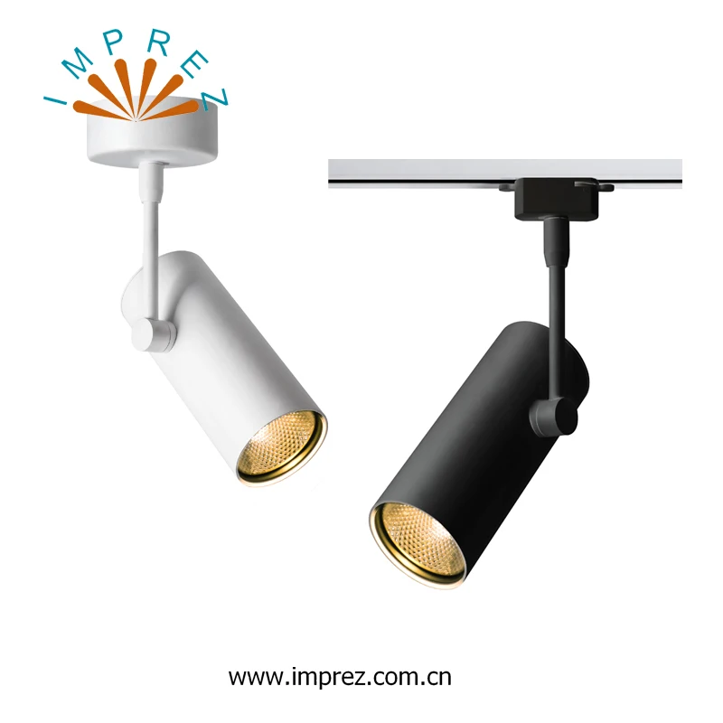

33pcs/lot Led Track Light Spot Rail Lamp system Cree COB 12W Reflector Ceiling Track Spotlight Store Clothing 2 3 Wire