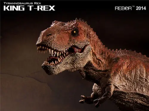 Ребор тираннозавр рекс король T-REX Окрашенные ПВХ 1/35 динозавр музейный класс модель