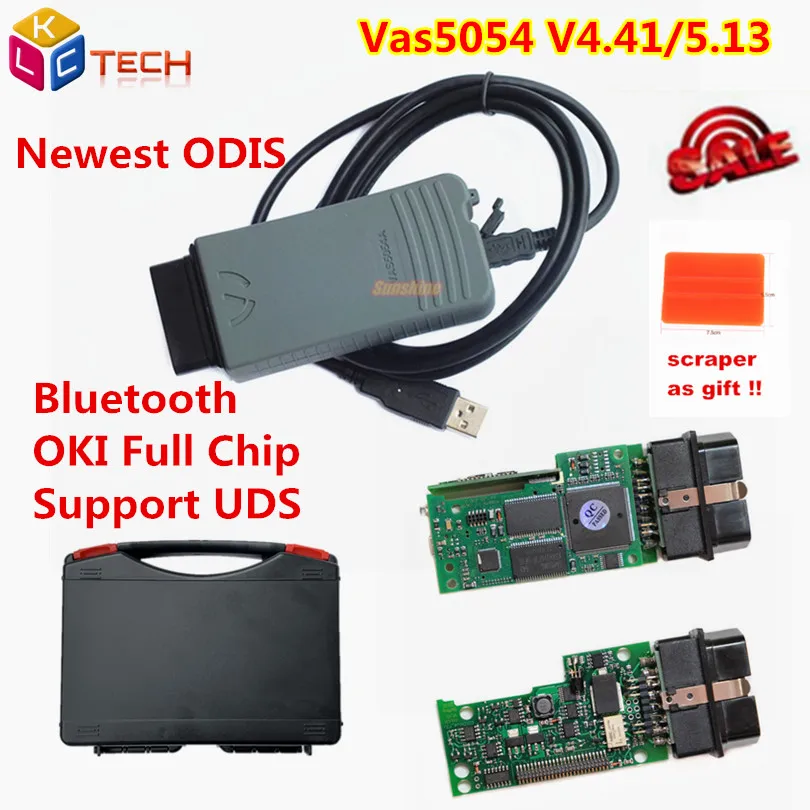 

Russion Stock! Plastic Box A+ VAS5054A VAS5054 OKI Full Chip Bluetooth VAS5054 ODIS 4.4.1/v5.13 VAS 5054A OBD2 Diagnostic tool