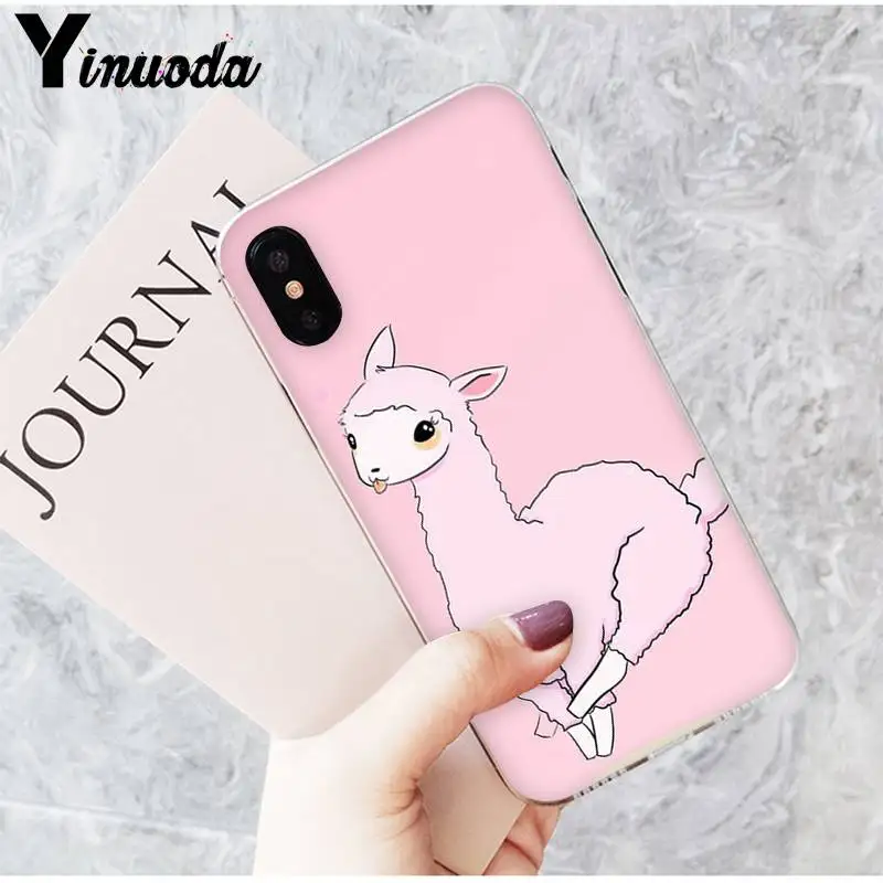 Cute cartoon animal alpaca small dinosaur