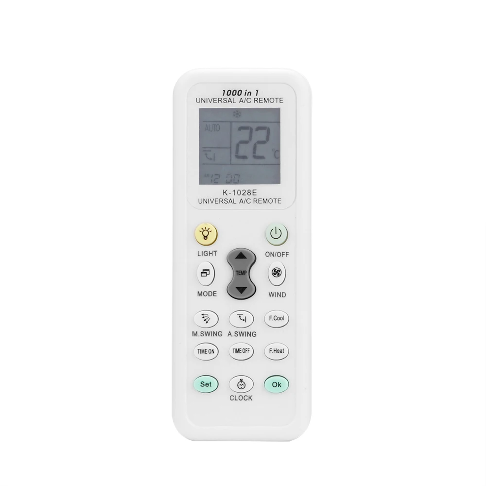 

Universal K-1028E 1000 In 1 Air Conditioning Universal Remote Control Air Conditioning LCD Backlight A / C Remote Control