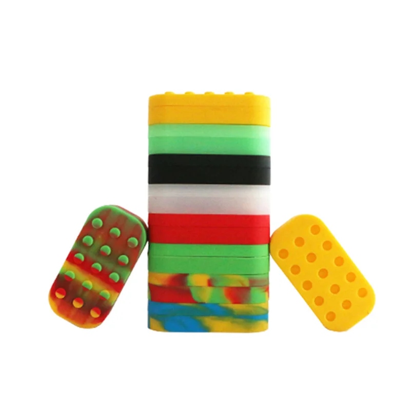 

5pcs FDA approval Rubber silicone wax/butane/concentrate oil containers and Slick oil silicone jars and dab wax container jar