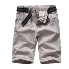 Летние новые мужские базовые шорты, Умные повседневные модные однотонные мужские шорты, мужские шорты-карго больших размеров