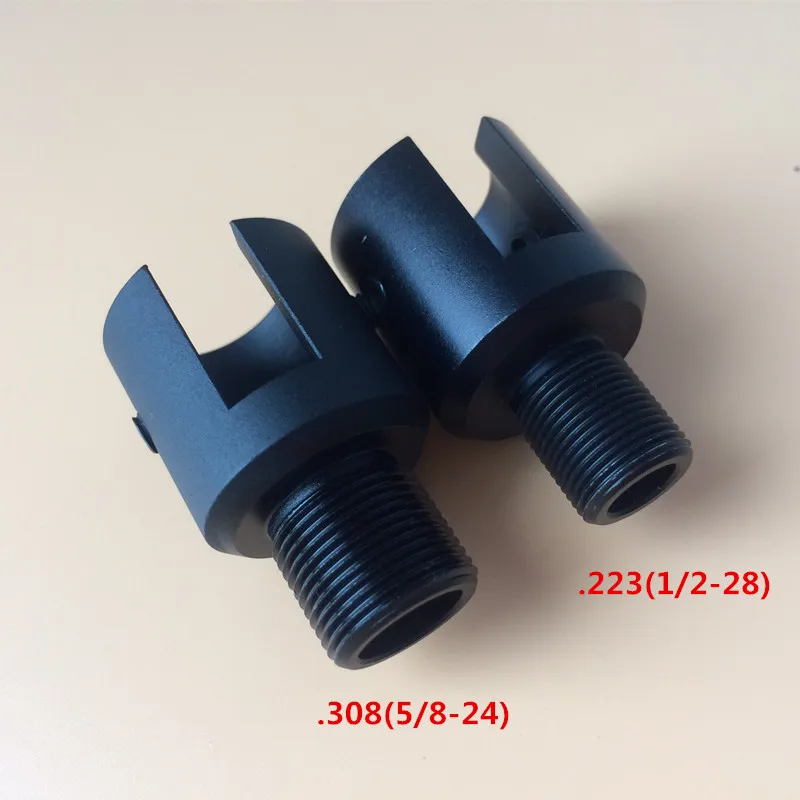 

Barrel End Threaded Adapter 1/2x28 5/8-24 for Ruger 10/22 thread adaptor Alloy Muzzle Barrel Adapter1/2-28 1/2"x28