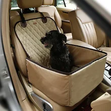 Pet Car Seat Front Seat Cover for Dog Cat, Portable 2-in-1 Dog Seat Protection Non-Slip Waterproof with Safety Belt