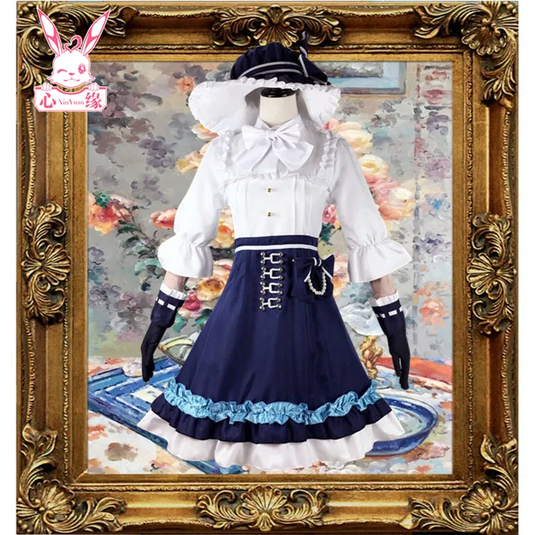 

Identity V cosplay game anime Cartoon lolita girls dress Sweet palace cosplay woman costumes daily dress Dress+hat+gloves+socks