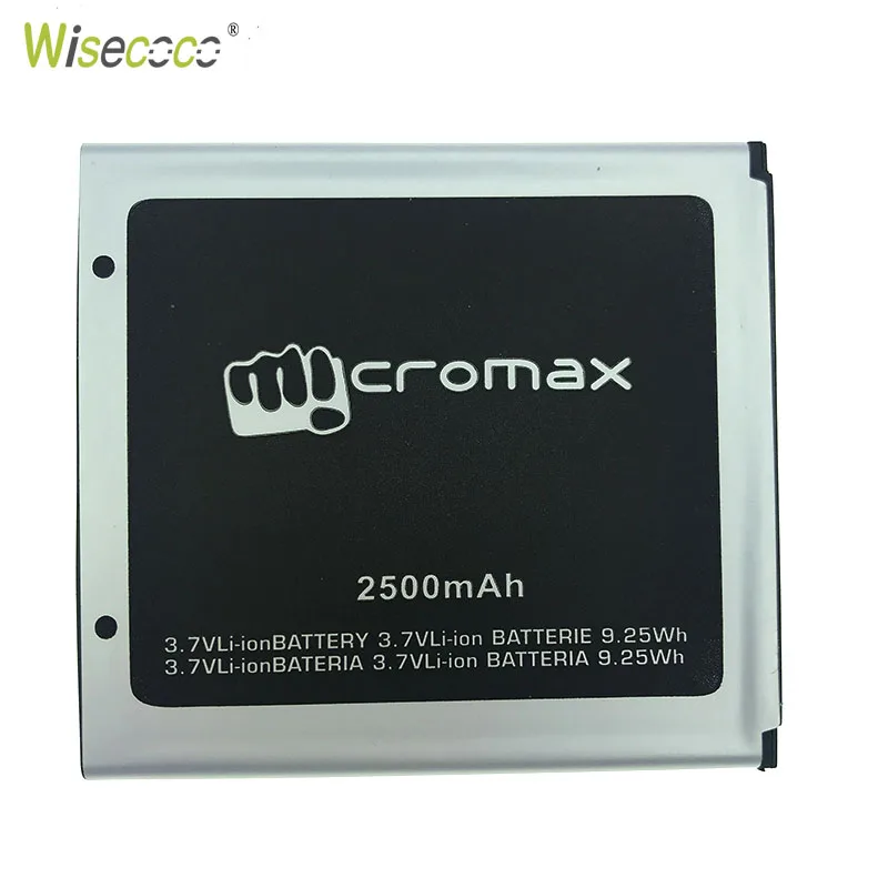 

WISECOCO In Stock New 2500mAh Original Battery For Micromax A121 Mobile Phone With Tracking Number