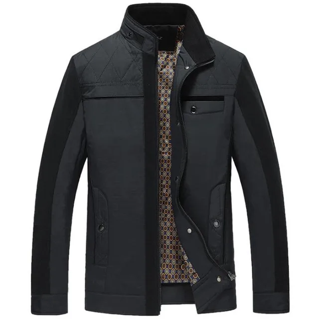 European Style Mens Coat New Stand Collar Business Thin Jackets Casual