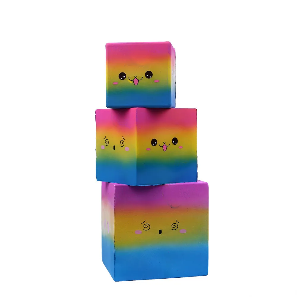 Игрушки для отдыха небольшой горячий смайлик квадратный снятие стресса ароматизированный медленно поднимающийся детские игрушки Squeeze