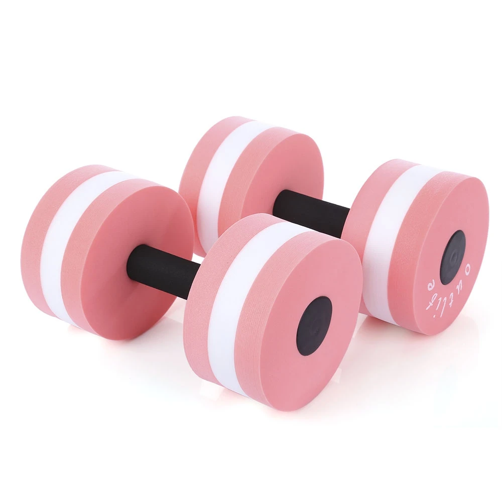 Water Aerobics Dumbbell Weights Swimming Pool Exercise Set Workout EVA Dumbbell Medium Aquatic Barbell Fitness Training 1 Pair