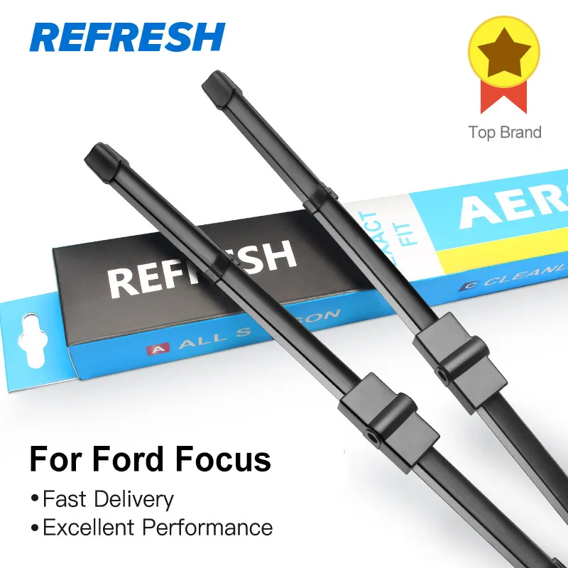

Car wiper blade for Ford Focus (2006-2011), 26"+17" , rubber Bracketless windscreen wiper blades, wiper, Car accessories, 2 pcs