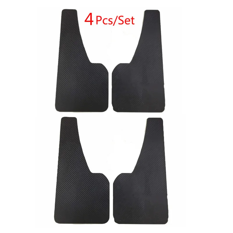 

4 PCS Universal Front or Rear Mud Flaps Splash Guards Mudguards Carbon Fiber effect Mudflaps Car Auto Accessories
