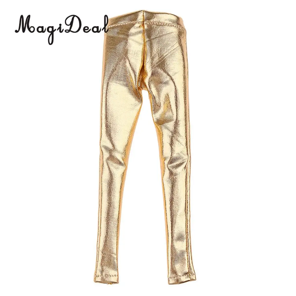 MagiDeal 1/6 Scale PU Leather Female Trousers Women Pants Clothes for 12 Inch Figures Doll Toy DIY Accessories