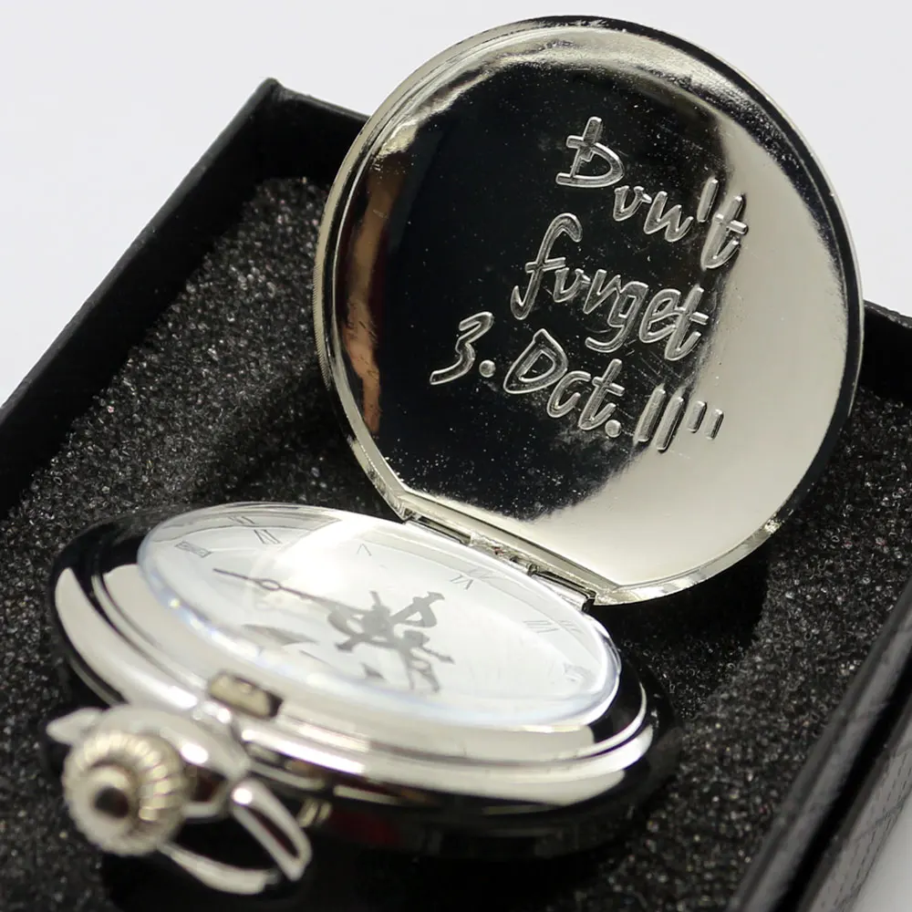 YISUYA Silver Fullmetal Alchemist Pocket Watch Men Vintage Quartz Watches Necklace Chain Bag Box Gift Set P421CKWB (9)