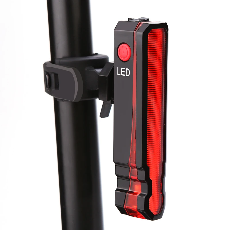 Водонепроницаемый USB Перезаряжаемый велосипедный светильник, 5 режимов, велосипедный светильник MTB, встроенный аккумулятор, велосипедный светильник для безопасного ночного велоспорта