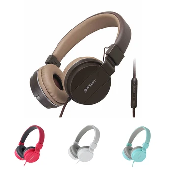 

Original Brand Big Headphones 3.5mm Headband Earphones with Mic For Phone Samsung Xiaomi Phones Stereo Headset For PC Tablets