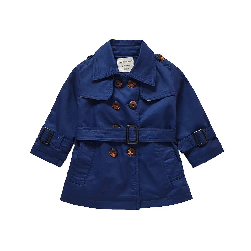 

Aileekiss 2019 Spring Girls Trench Coats Kids Windbreaker Girl Jacket Teenager 1-7 Year Double-breasted Children Parka Outerwear