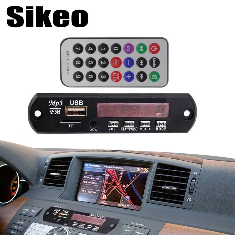 Sikeo Bluetooth Динамик декодер с борту модуль v3.0 + EDR аудио MP3 игрок WMA w/TF слот для карт