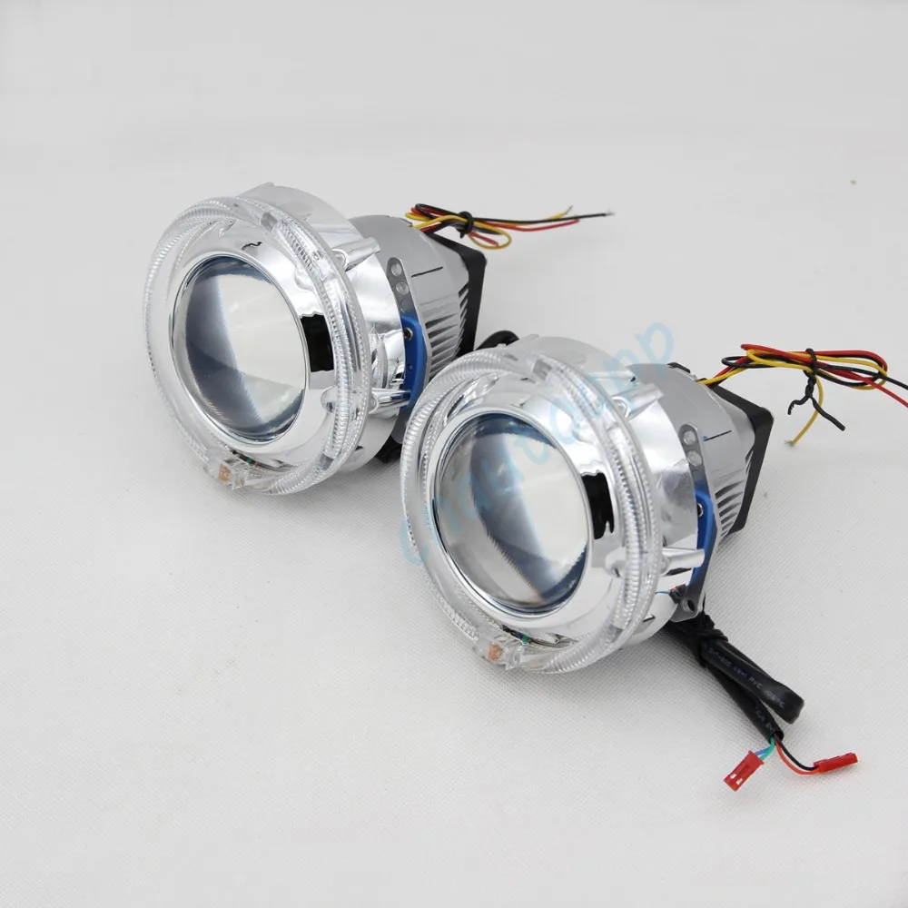 LED Headlights lens bluetooth angel eyes 2