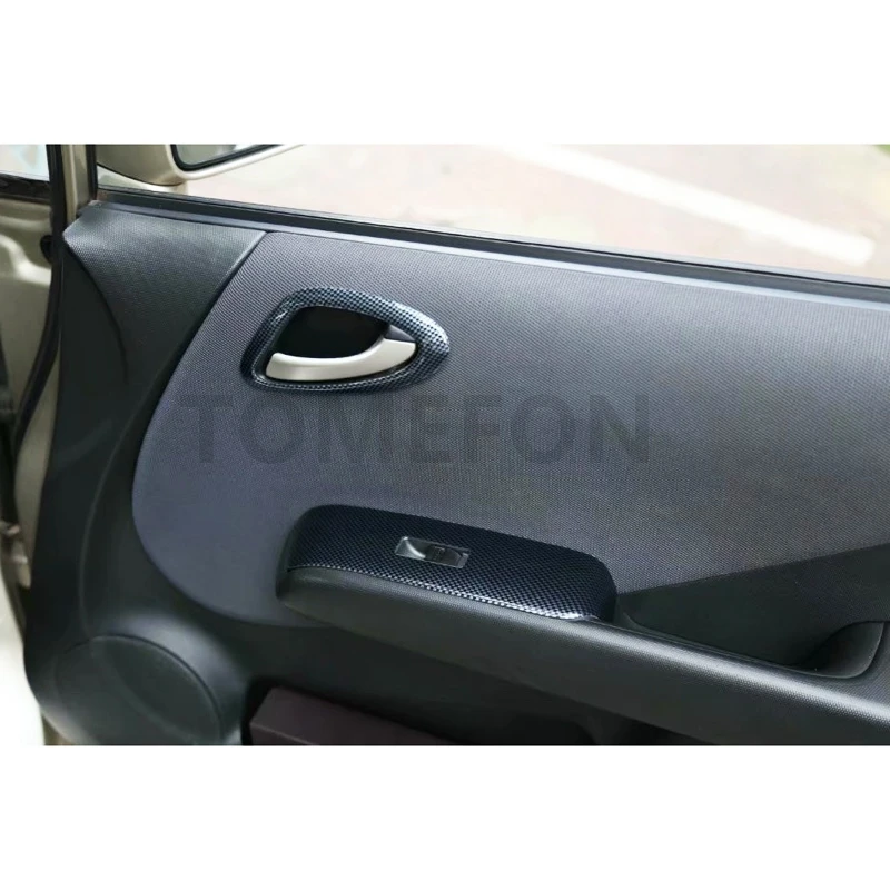 TOMEFON для Honda Fit 2004-2007 хэтчбек LHD ТОЛЬКО межкомнатные дверные ручки, переключатель передач для окна Dashborad отделка Стайлинг