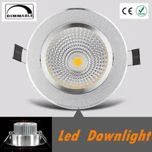 1 шт. супер яркий затемняемый Светодиодный светильник COB Потолочный Точечный светильник 3 Вт 5 Вт 7 Вт 12 Вт потолочный встраиваемый светильник s Внутреннее освещение