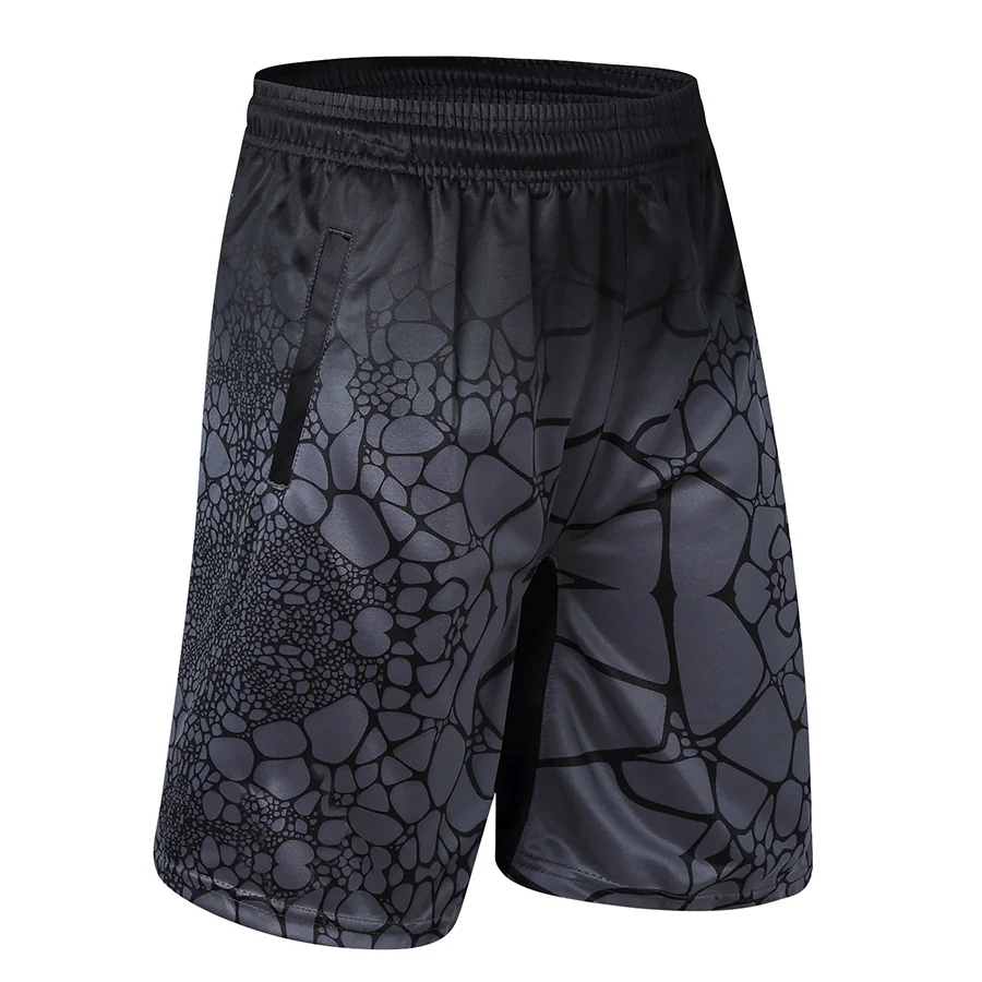 High Quality 2017 Men Casual Shorts Polyester Digital Print Man Bermuda Shorts With Zipper Pocket Knee Length Trousers Male