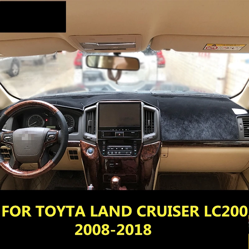 

FOR TOYTA LAND CRUISER LC200 2008-2018 Dashboard Cover Mat Pad Sun Shade Avoid Light Dash Board Carpet Protector Accessories