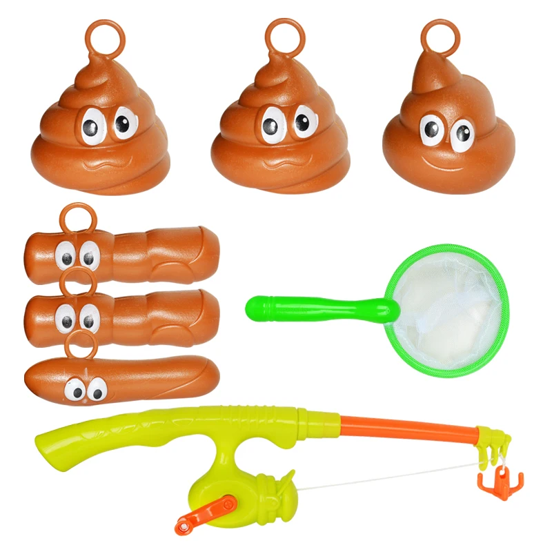 Рыбалка для Floaties Floaters Новинка Poo игры дети взрослые забавные игрушки для ванной воды