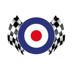 Checkered Flag Cascading Sticker Scooter Vinyl Car Sticker Laptop Accessories Decorative Decal