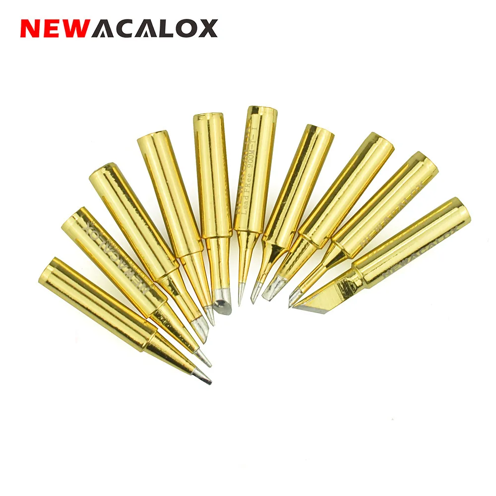 Паяльная станция NEWACALOX 10 шт./лот 900M T желтое золото бессвинцовые сварочные