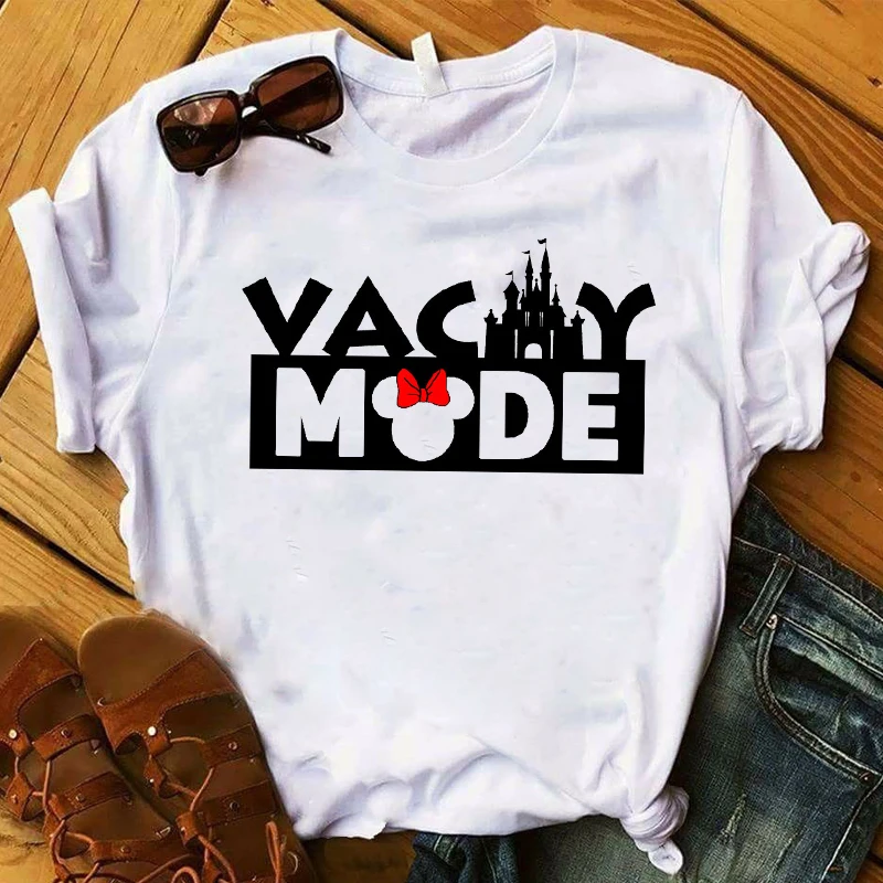 

Fashion Women T Womens Vacay Mode Cartoon Unisex Couple Printed Graphic Top Tshirt Female Tee Shirt Femme Ladies Clothes T-shirt