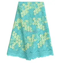 Net africaine Cordon Dentelle Haute Qualité Français Tissu avec Des Pierres Broderie Aqua Suisse Dentelle Tissu Pour Nigérian Dentelle Tissu De Mariage