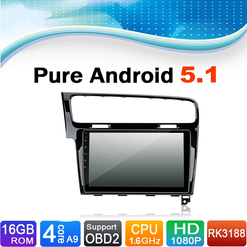 Pure Android 5 1 1 System Auto Radio Autoradio Car Media Player Stereo DVD for Volkswagen