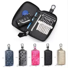 Бренд Для женщин Для мужчин Натуральная кожа ключа автомобиля кошельки старинный ключ держатель кредитной карты ключница Организатор брелок для ключей сумка